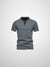 Polo Homme Casual Col V Tissu Mélangé 9