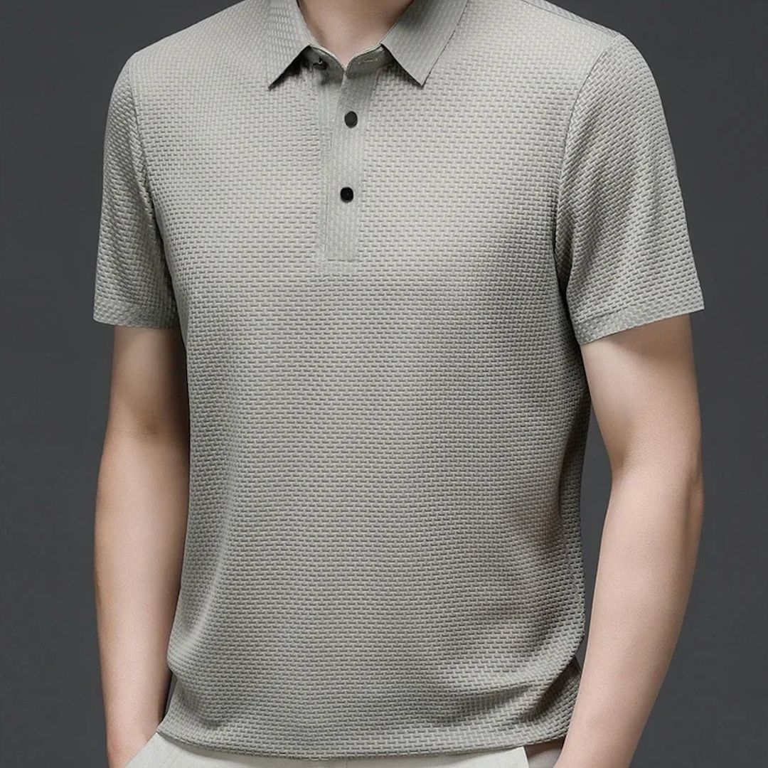 Polo Homme Classique en Tissu Léger 5