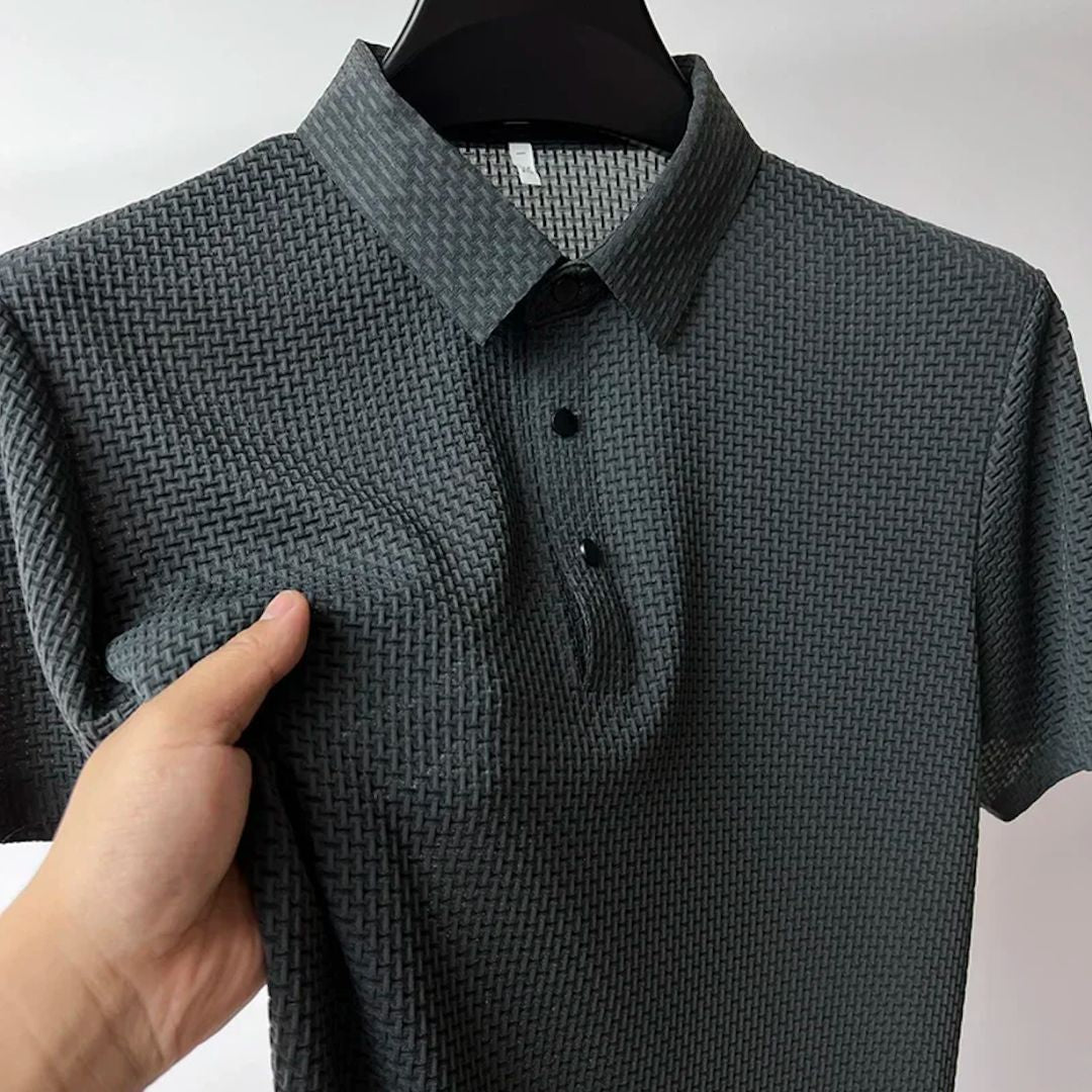 Polo Homme Classique en Tissu Léger 9