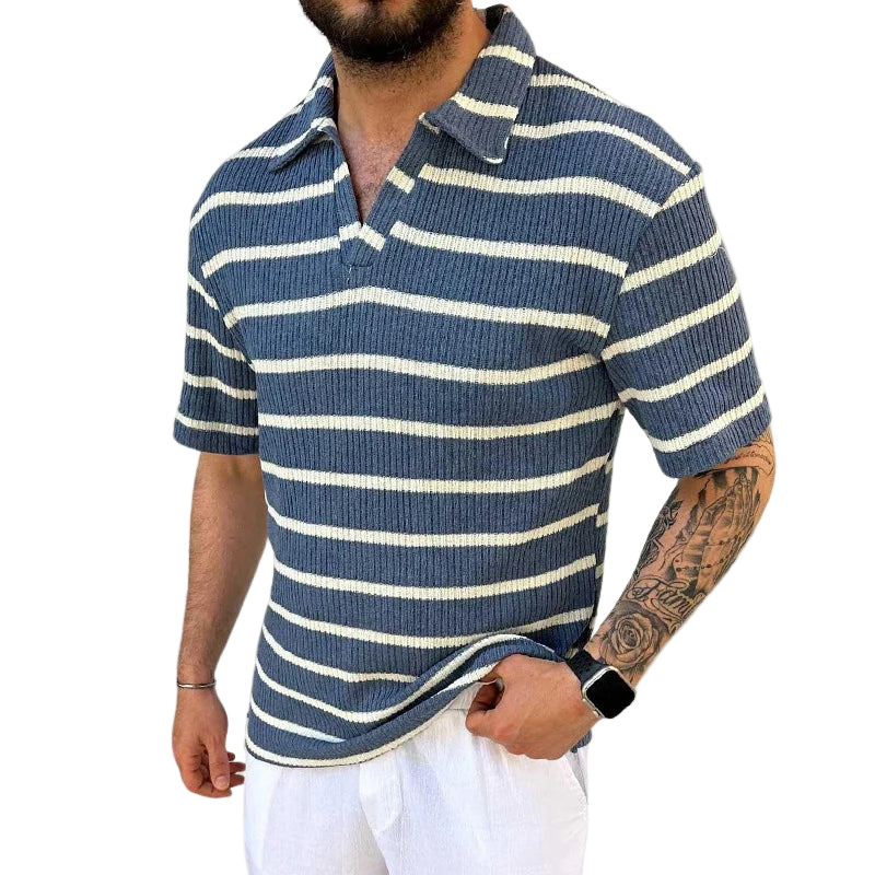 Polo Homme Col Détendu Style Décontracté 0