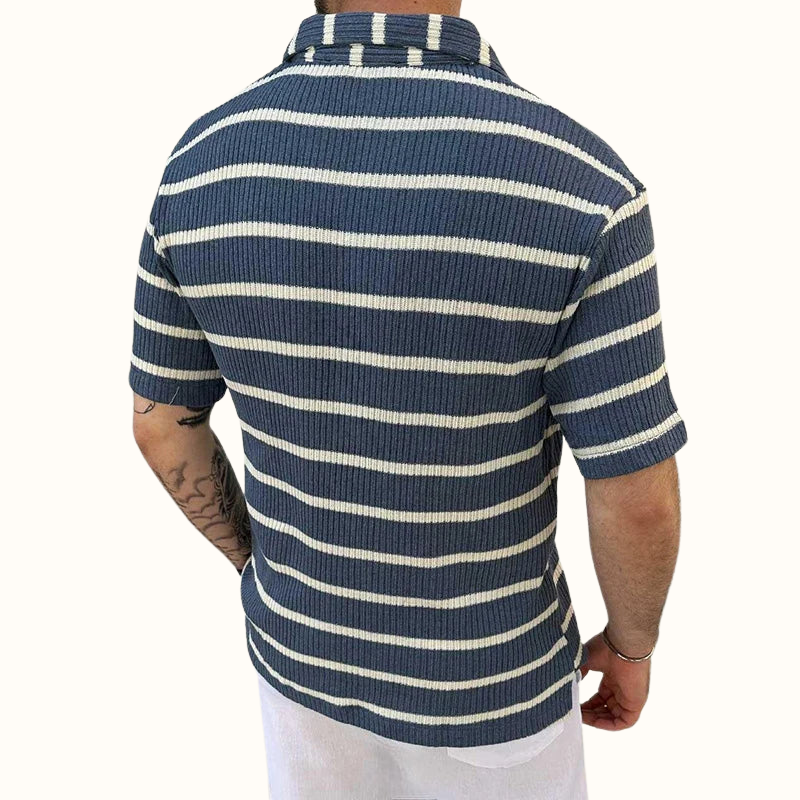 Polo Homme Col Détendu Style Décontracté 2