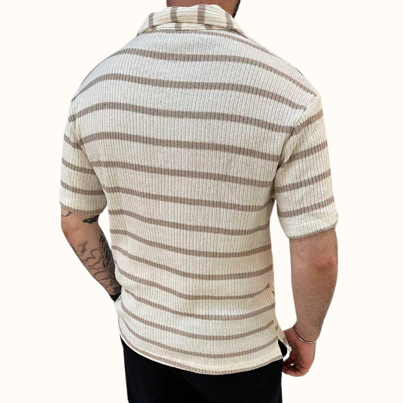 Polo Homme Col Détendu Style Décontracté 4