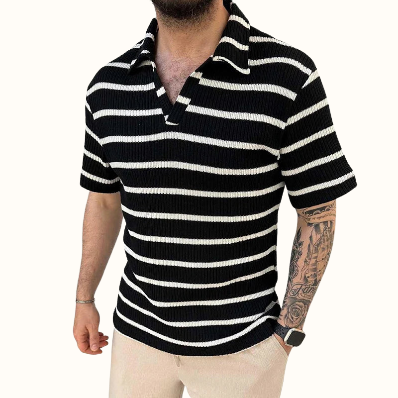 Polo Homme Col Détendu Style Décontracté 5