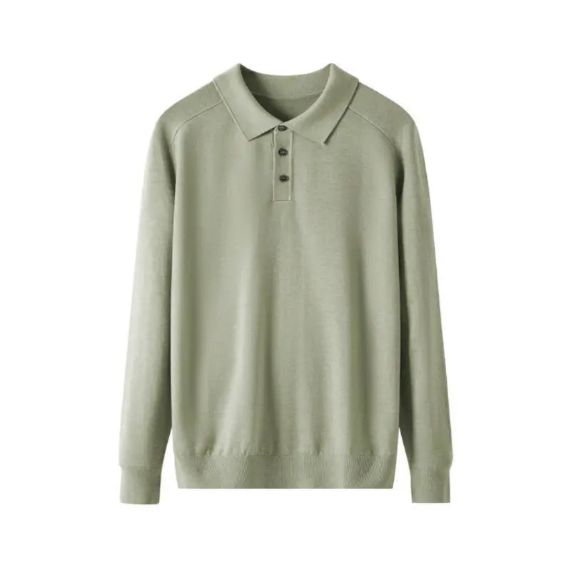 Polo Homme Coupe Personnalisée Manches Longues Décontracté 6