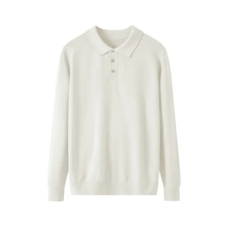 Polo Homme Coupe Personnalisée Manches Longues Décontracté 7