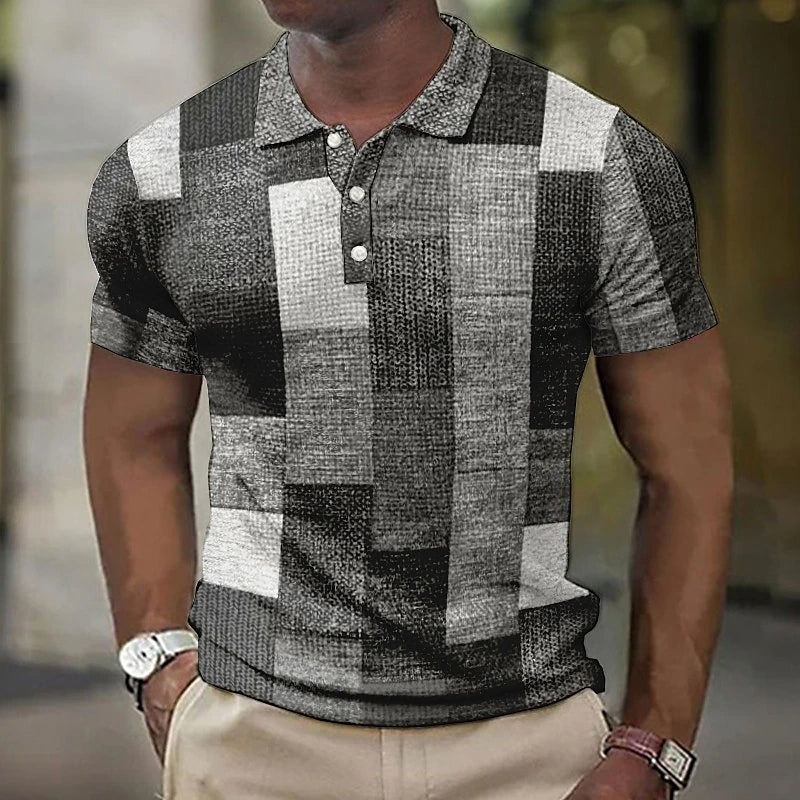 Polo Homme Imprimé Chic Design Unique 2