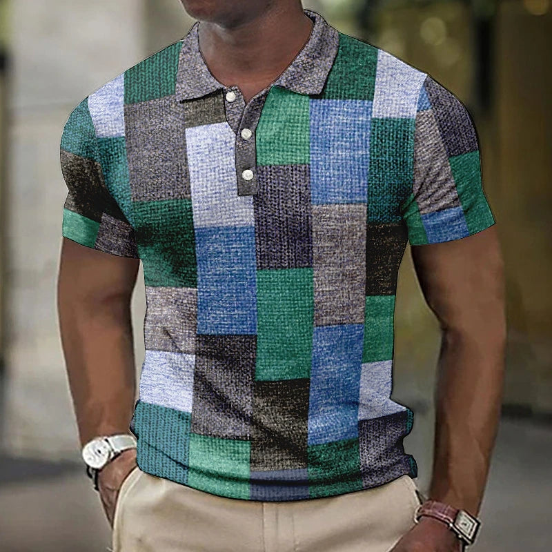 Polo Homme Imprimé Chic Design Unique 3