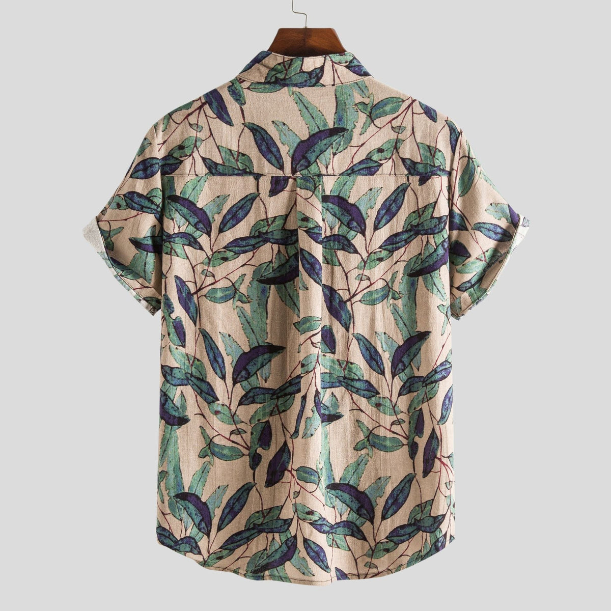 Polo Homme Imprimé Éclatant Manche Longue Coton Doux 3