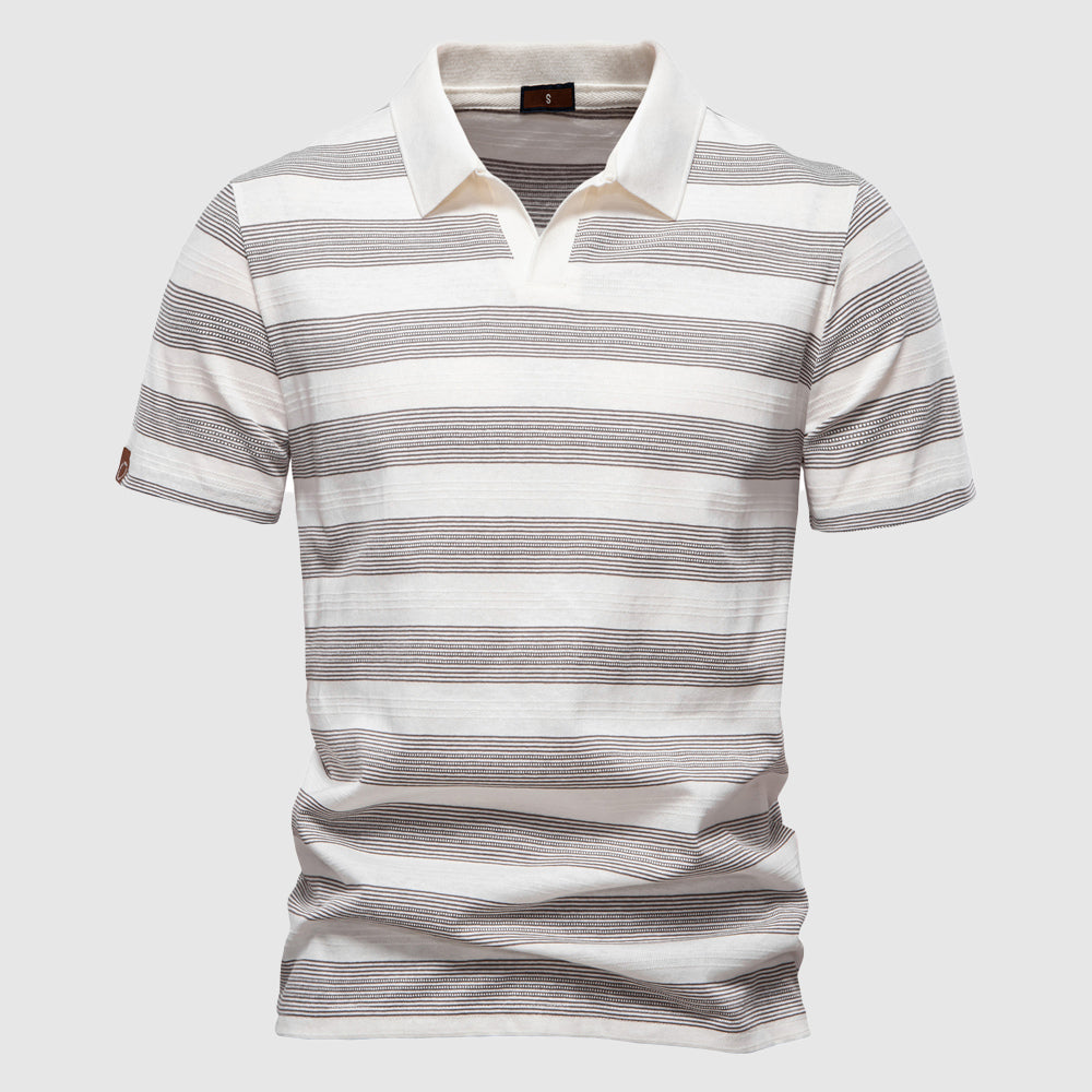 Polo Homme Rayé Classique Tendance 1