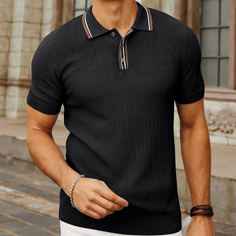 Polo Homme Slim Fit Soie Ice Respirant 6