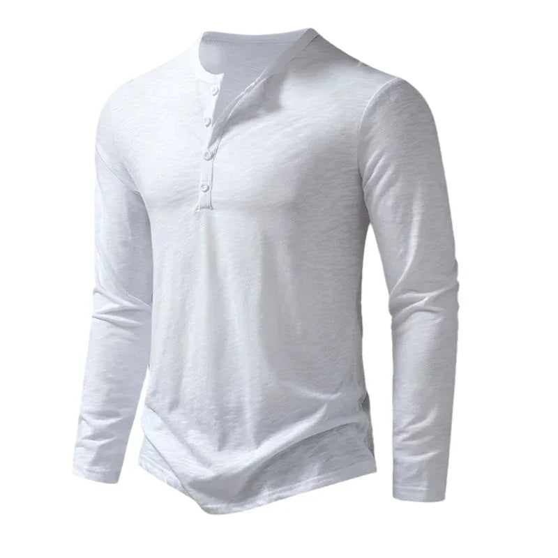 Polo à Manches Longues pour Hommes Style Décontracté 6