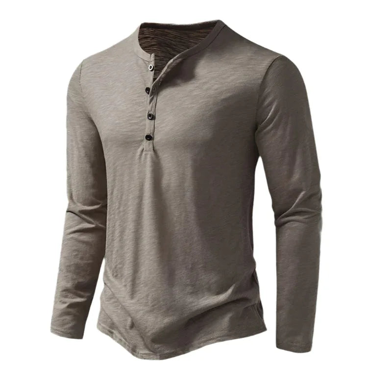 Polo à Manches Longues pour Hommes Style Décontracté 8