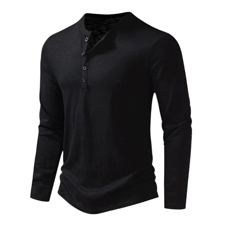 Polo à Manches Longues pour Hommes Style Décontracté 9