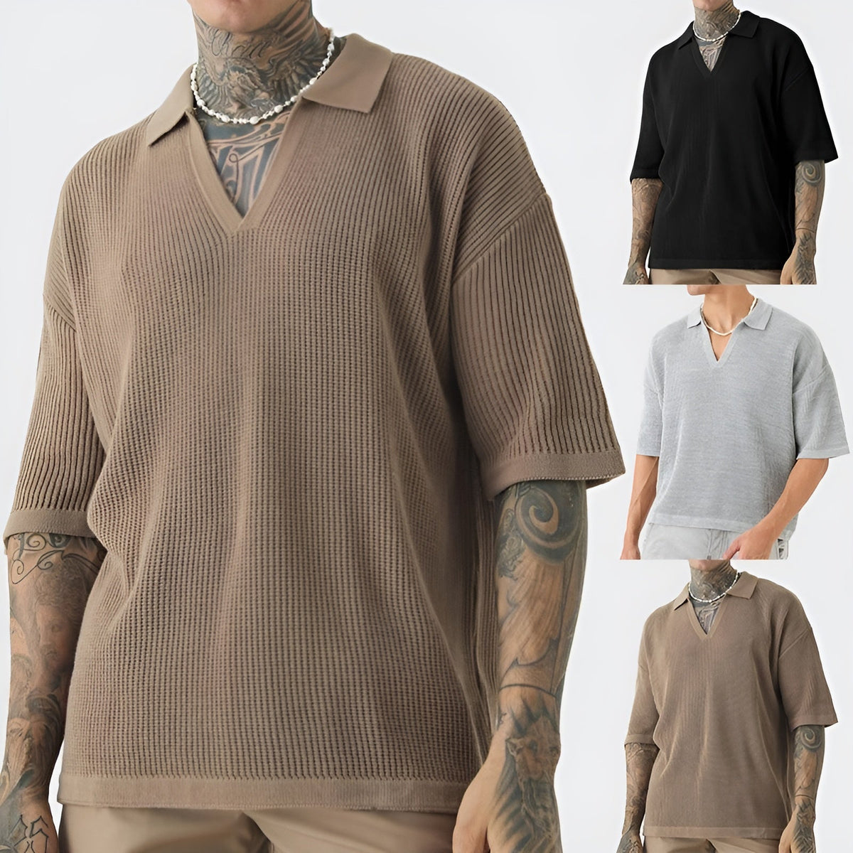 Polo pour Homme Style Décontracté 3
