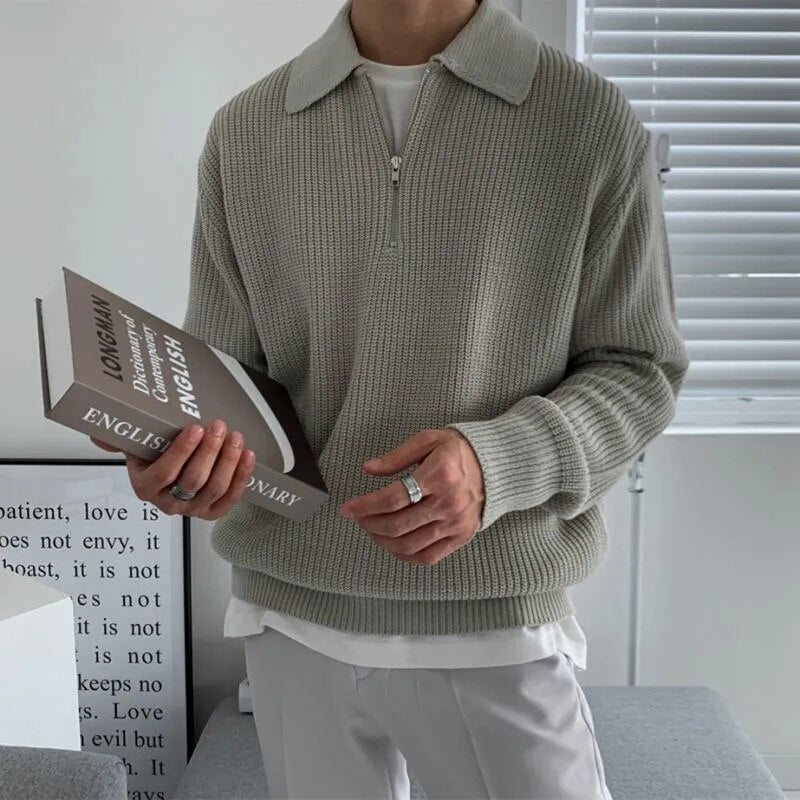 Polo pour Homme en Cachemire à Glissière 2