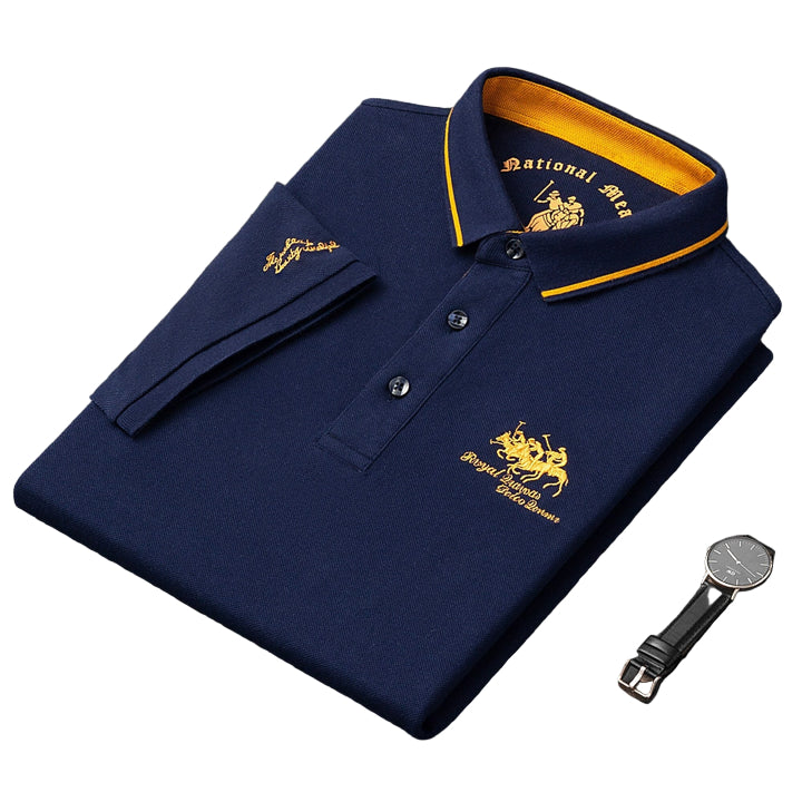 Polo pour Hommes Finn en Tissu Mélangé 0