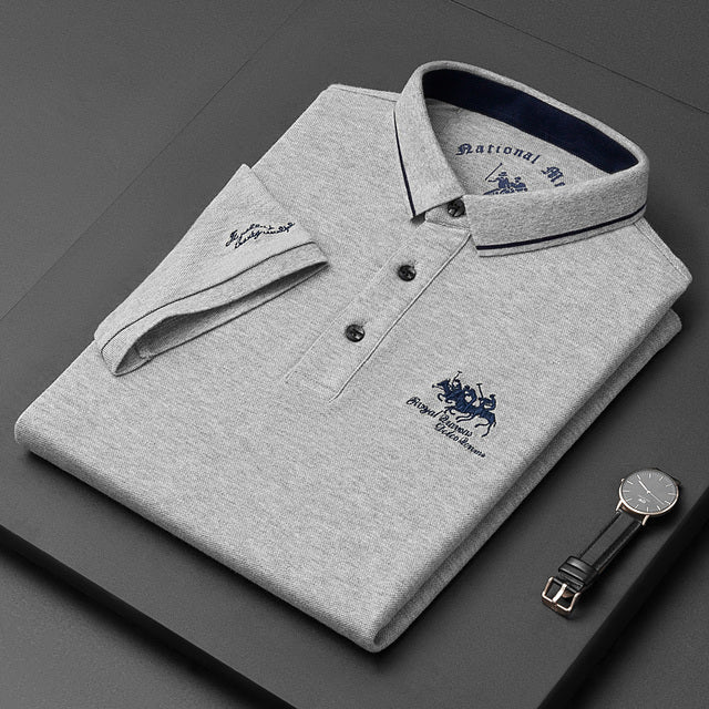 Polo pour Hommes Finn en Tissu Mélangé 4