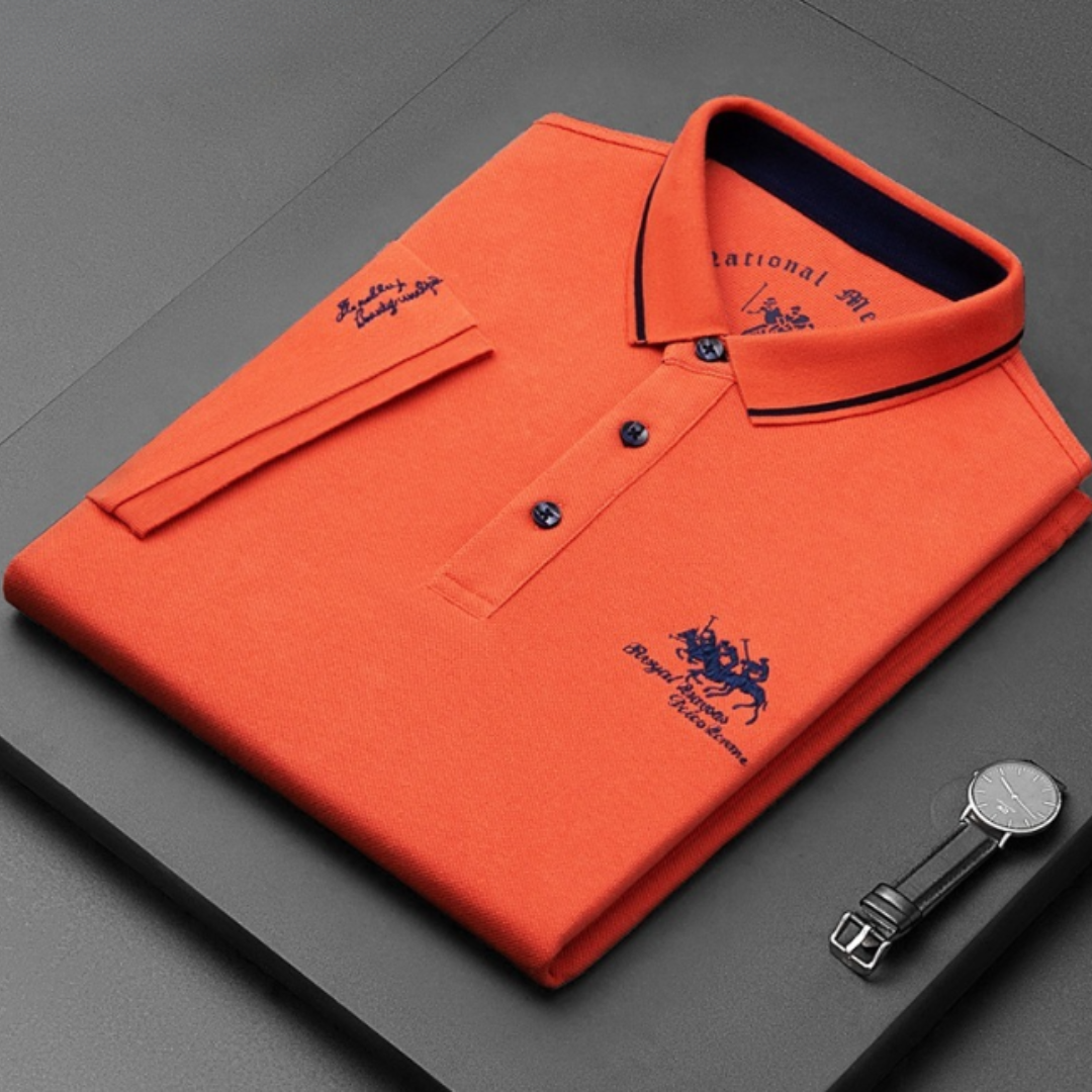 Polo pour Hommes Finn en Tissu Mélangé 6