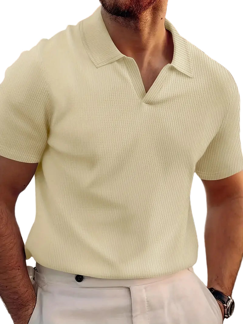 Polo pour hommes Cassius en tissu Waffle 0