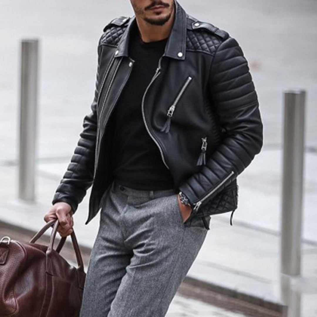 Veste Homme Élégante en Tissu de Qualité Moderne-4