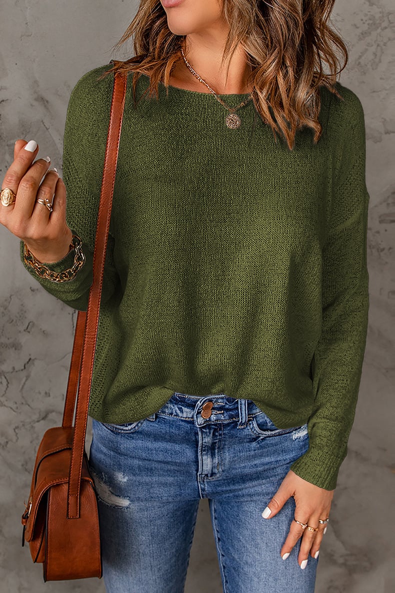 Pull-over Décontracté à Col Rond pour Femme 7