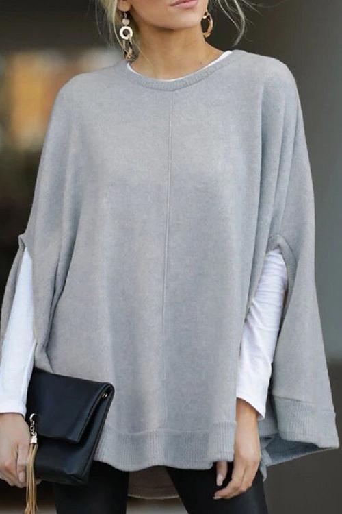 Pull-over à Manches Chauve-souris pour Femme Décontracté 3