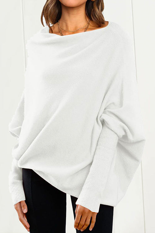 Pull Ample à Manches Chauve-Souris pour Femmes 1