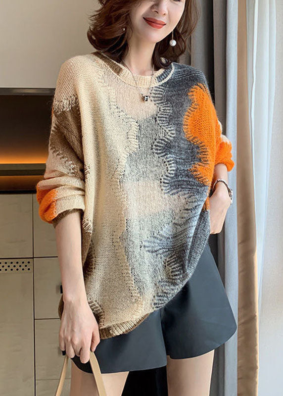 Pull Ample en Tricot Ajouré pour Femmes 0