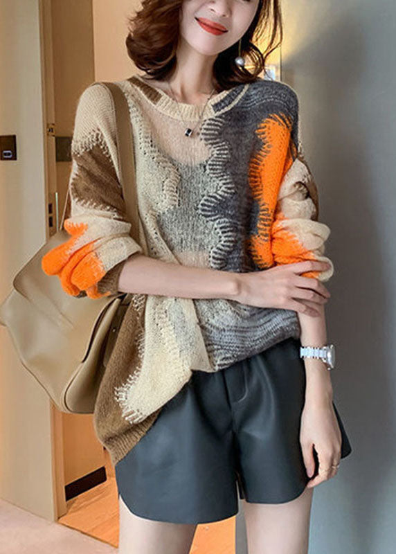 Pull Ample en Tricot Ajouré pour Femmes 1