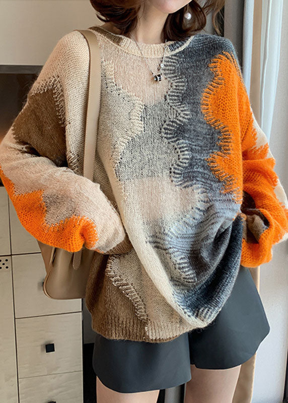 Pull Ample en Tricot Ajouré pour Femmes 2