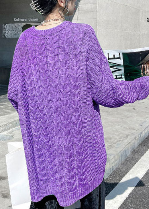Pull Ample en Tricot Torsadé pour Femme 3