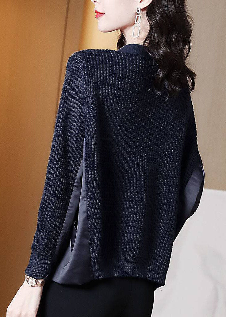 Pull Asymétrique Femme Style Navy 4