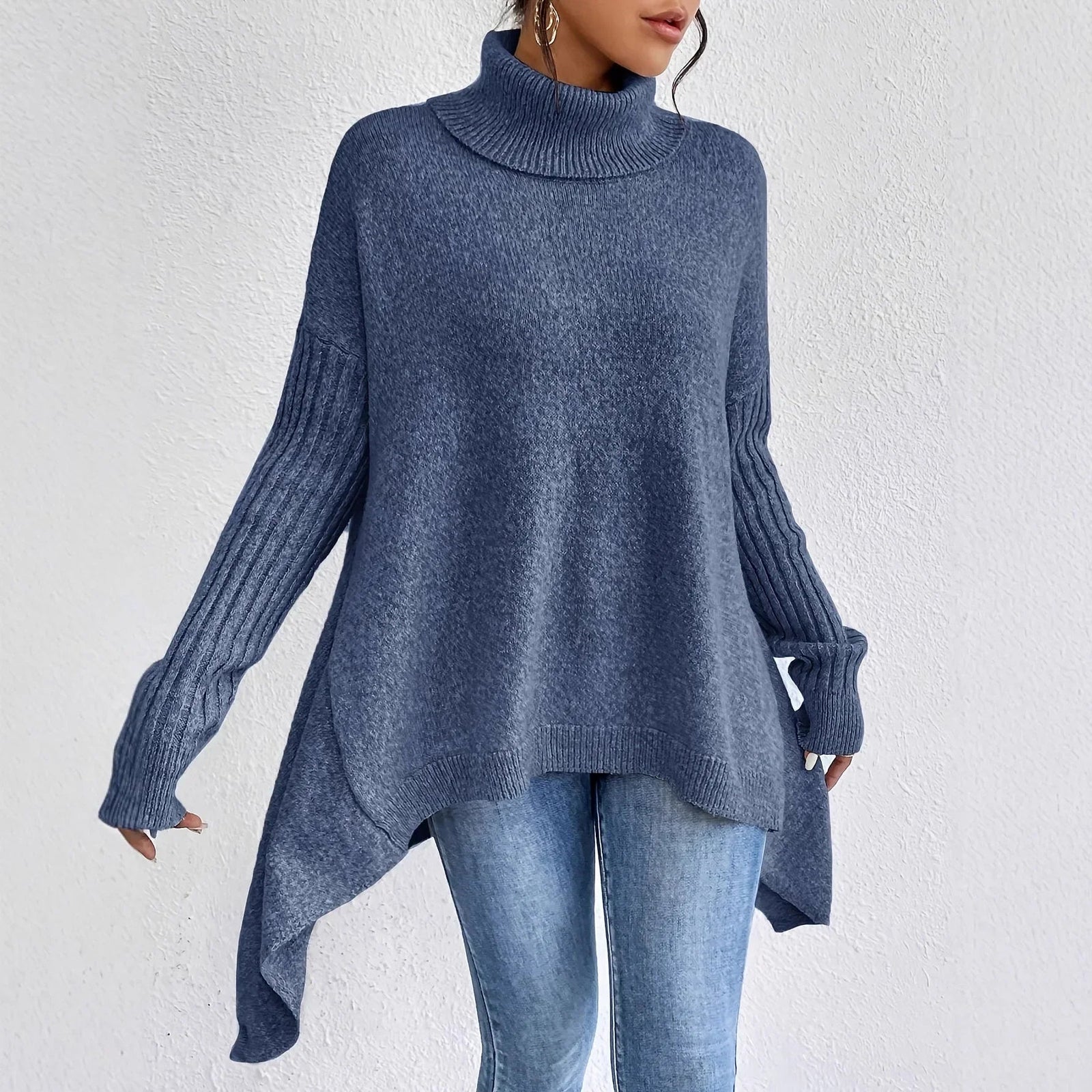 Pull Col Roulé D'Hiver Pour Femme Confortable 5