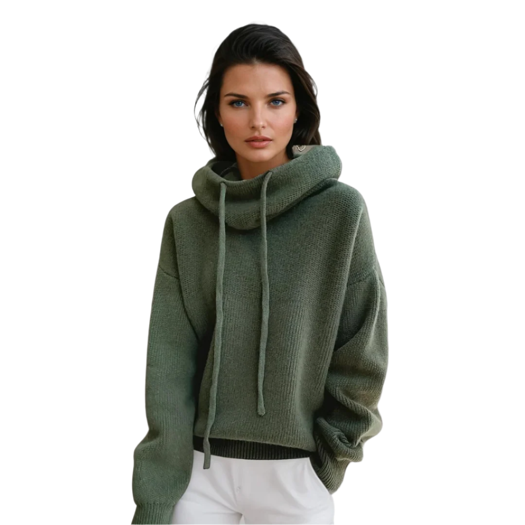 Pull Col Roulé Femme Élégant en Laine 0