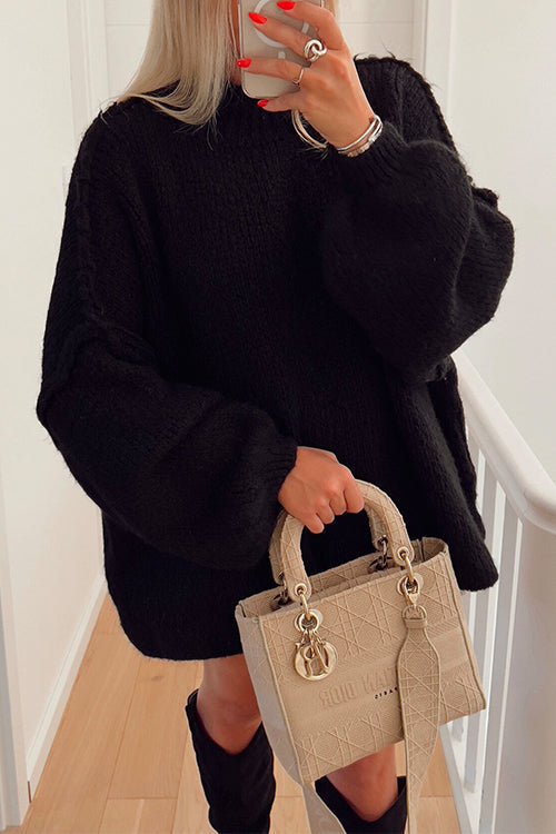 Pull Décontracté à Épaules Tombantes pour Femme 9
