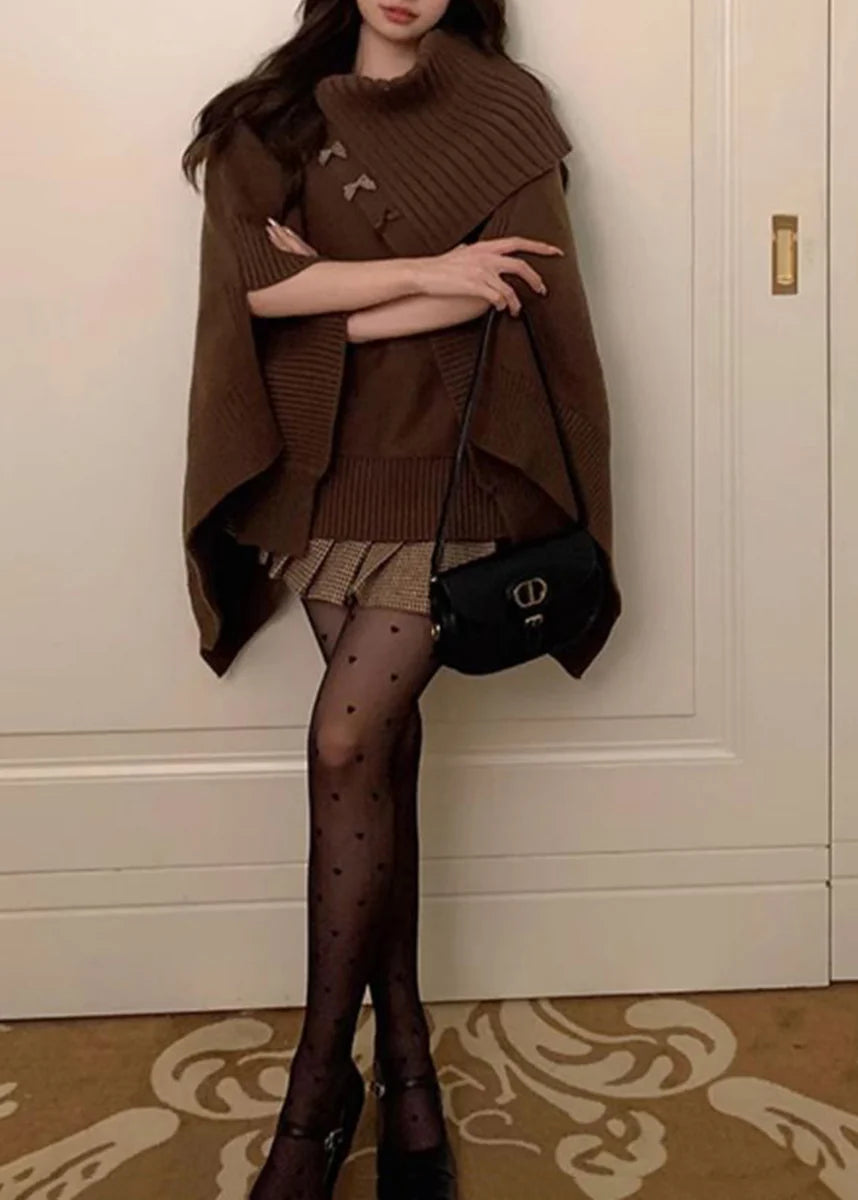 Pull Femme Asymétrique Col Bateau Manches Cape 3