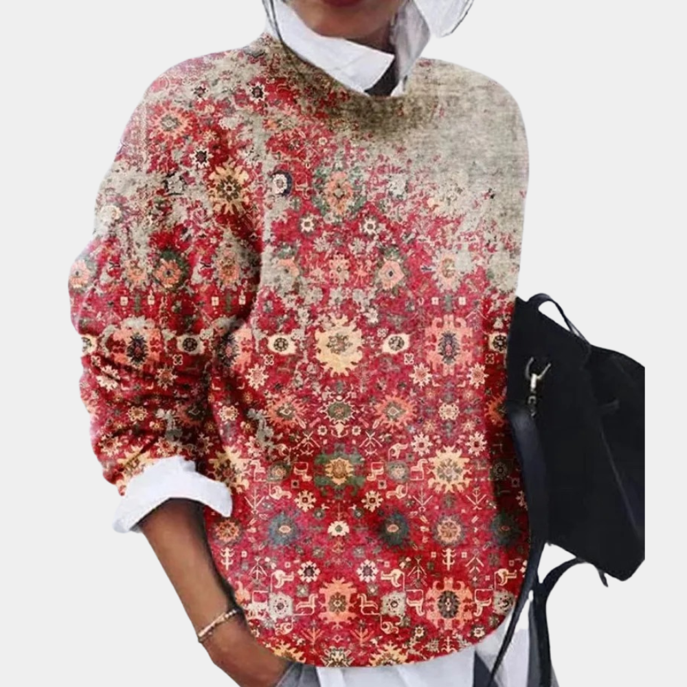 Pull Femme Chic Automnal à Motif Unique 2