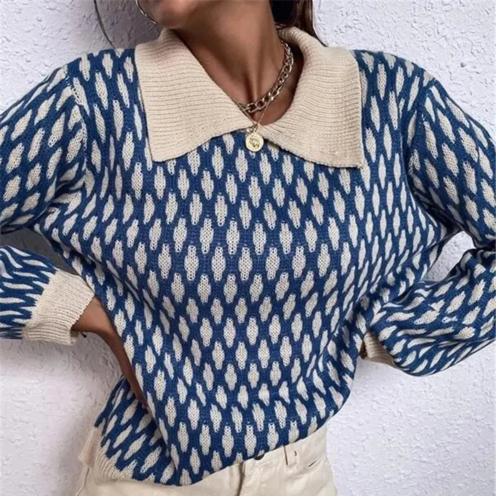 Pull Femme Chic avec Détail Col 3