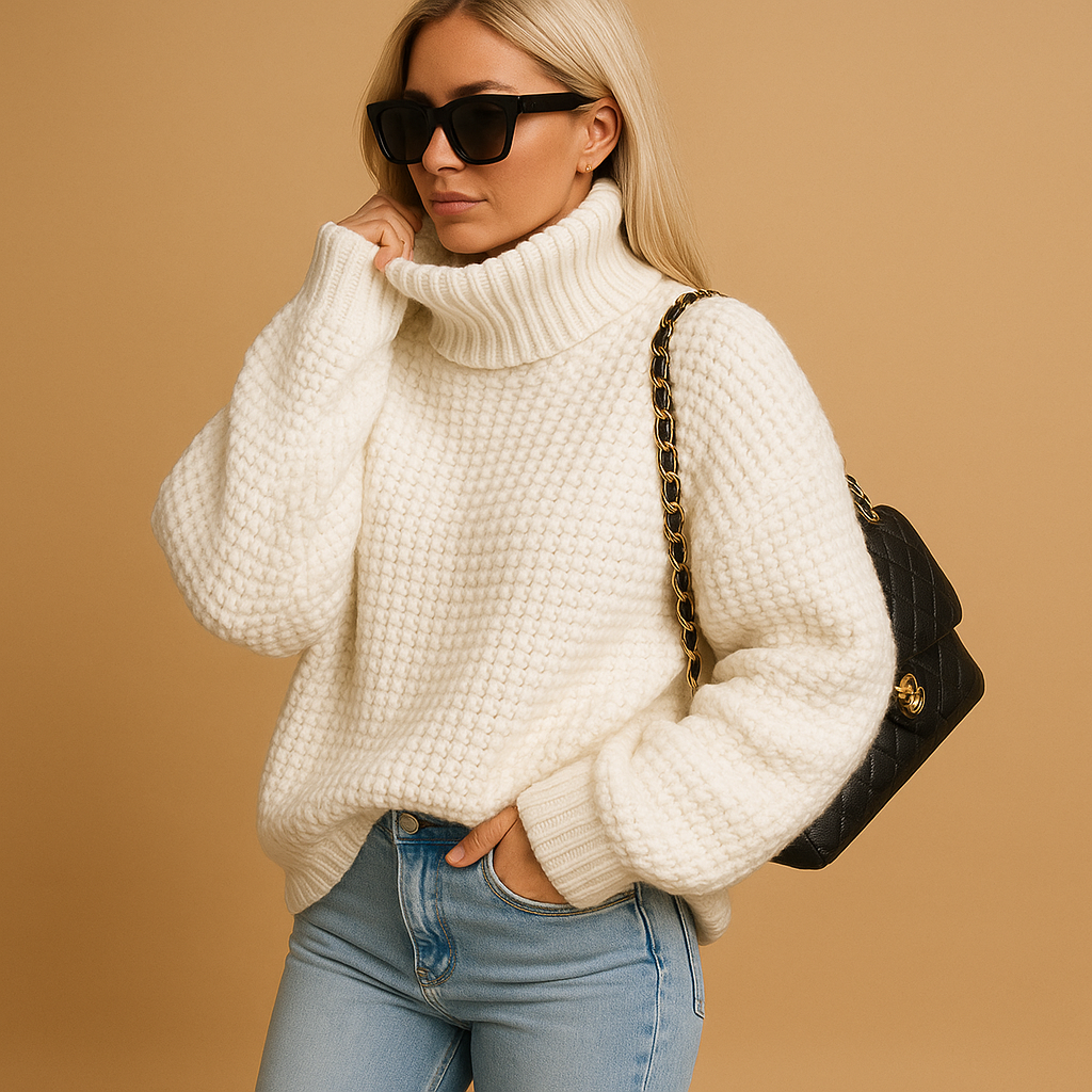 Pull Femme Classique Tricoté Manches Longues 0