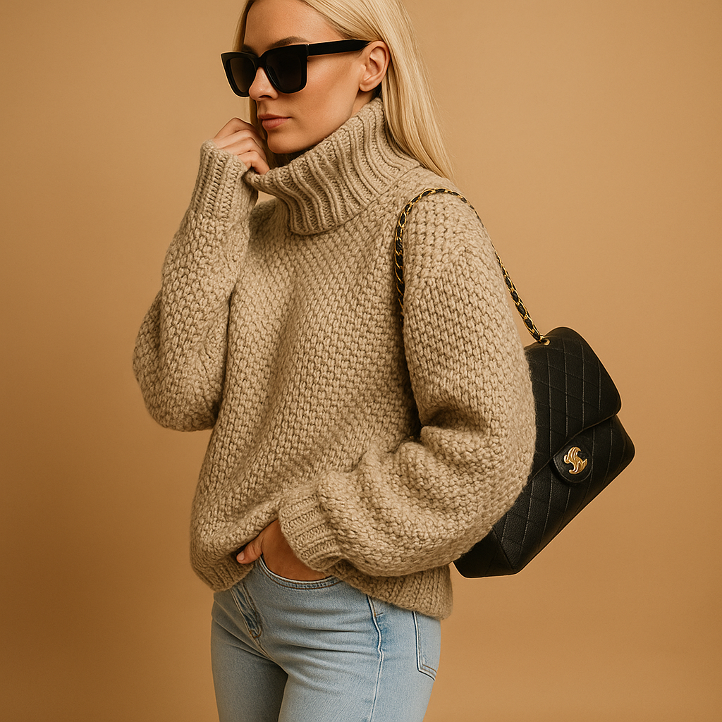 Pull Femme Classique Tricoté Manches Longues 1