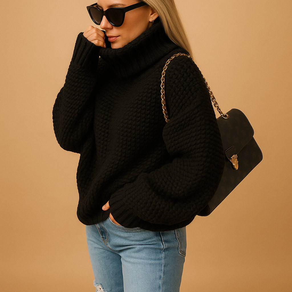 Pull Femme Classique Tricoté Manches Longues 2