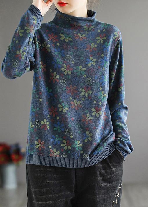 Pull Femme Col Haut Imprimé 3