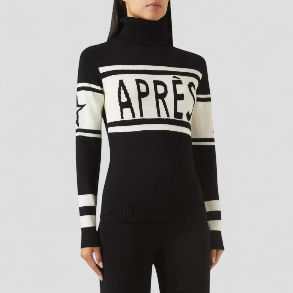 Pull Femme Col Roulé Après Ski Chic 1