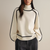 Pull Femme Col Roulé Chaud en Tricot pour l'Hiver 1