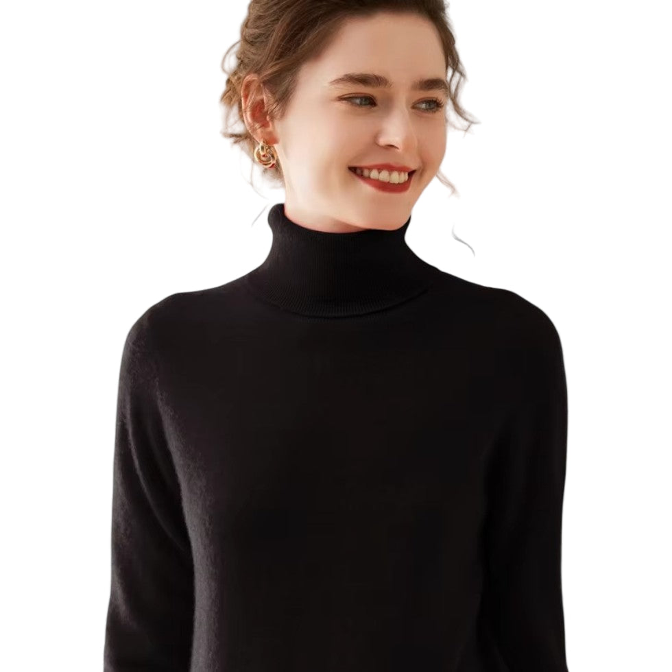Pull Femme Col Roulé Chic 1