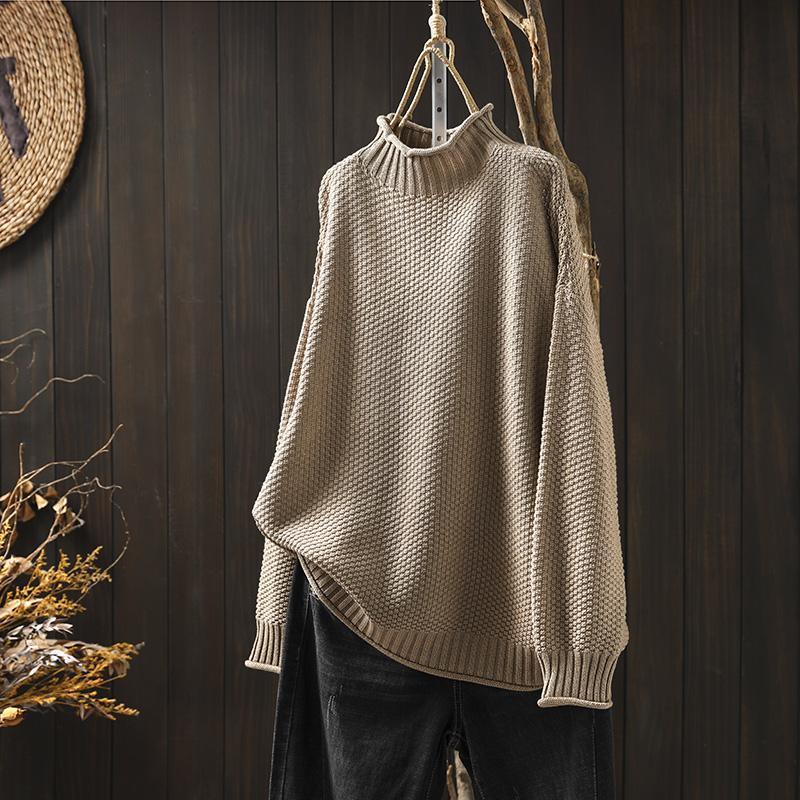 Pull Femme Col Roulé Chic 3
