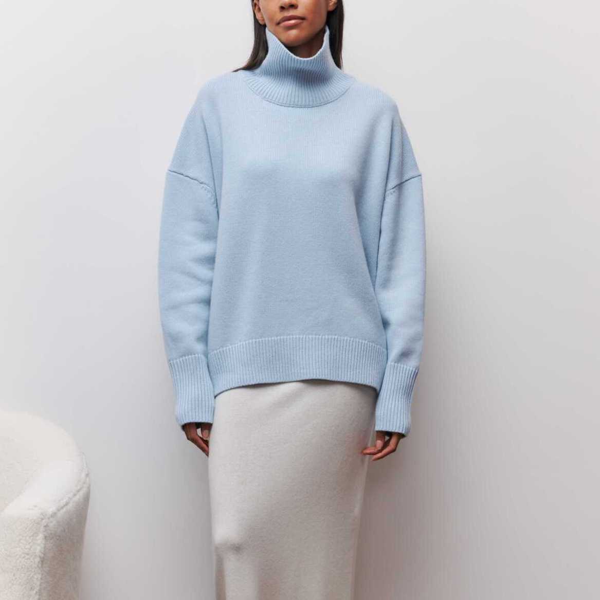 Pull Femme Col Roulé Chic Hiver 8