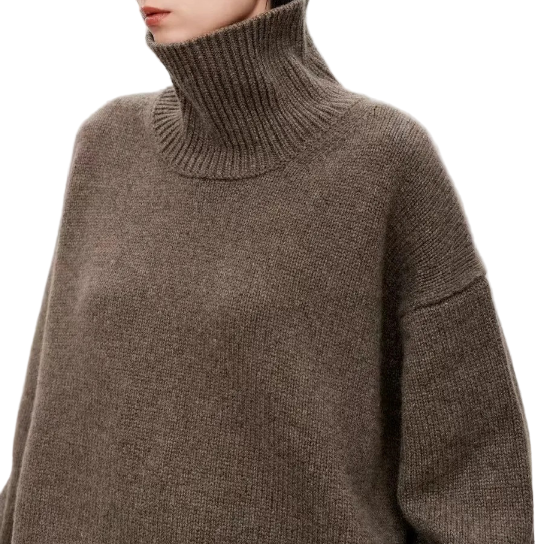 Pull Femme Col Roulé Classique Chic 5