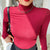 Pull Femme Col Roulé Décontracté en Maille Douce 2