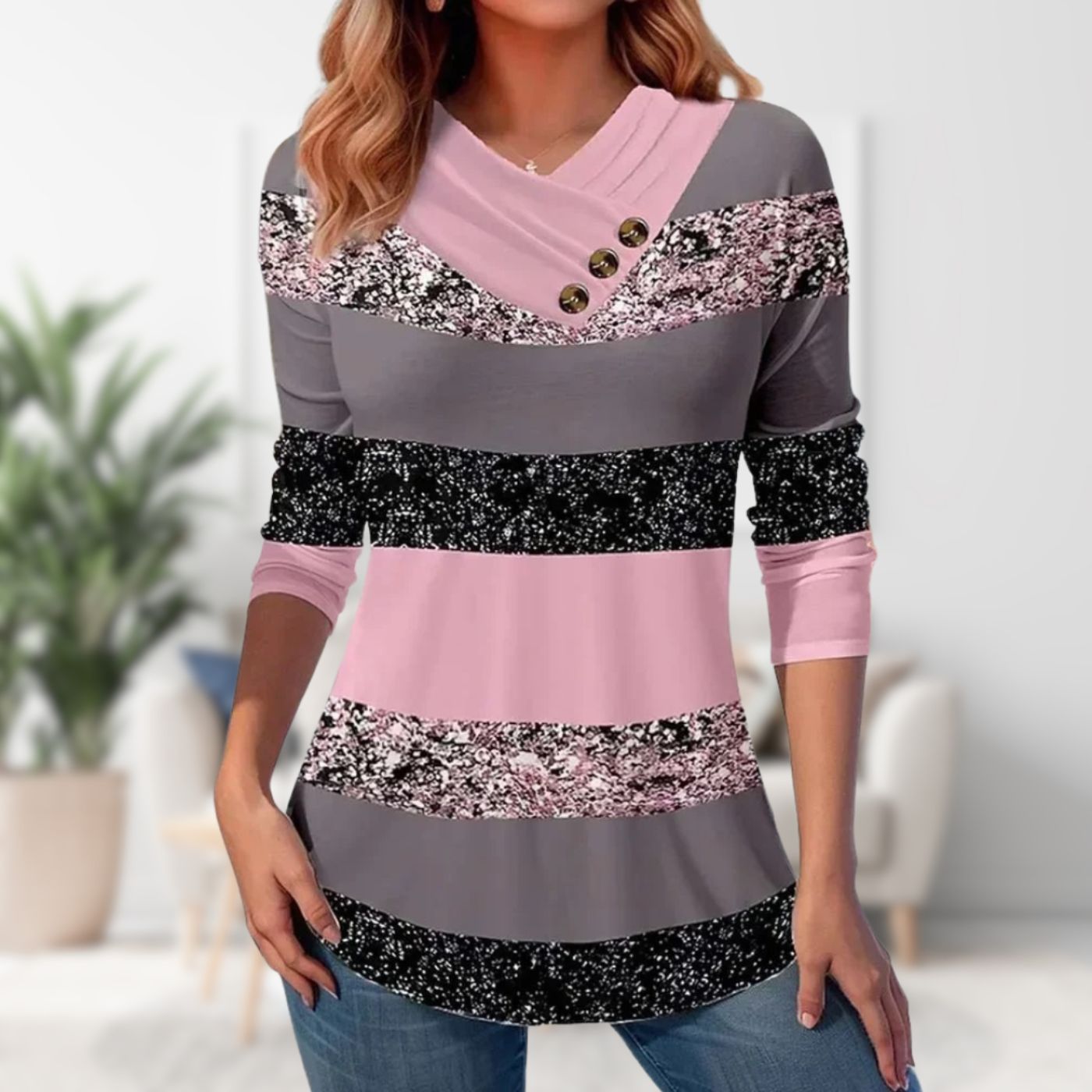 Pull Femme Col V Chic 1